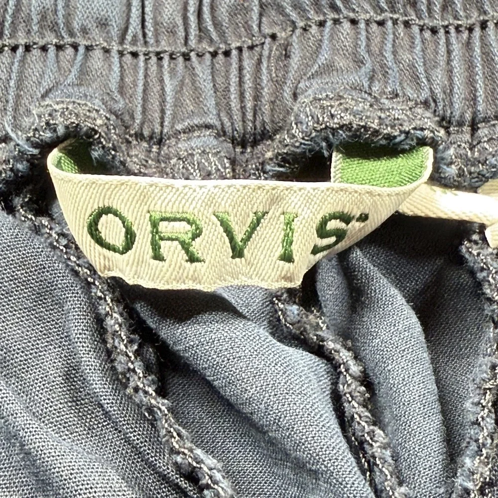 Orvis Pants Mens Medium Blue Relaxed Fit Tencel Casual Outdoors Capsule Weekend
